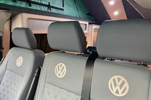 Leather seats with detailing