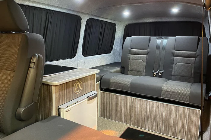 Rock and roll bed in grey